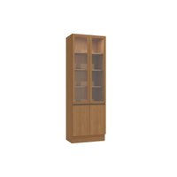 Cristaleira de Cozinha Maxxi G756 c/ 4 Portas (2 c/ Vidro) 80cm Canela - Kappesberg