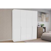 Guarda Roupa Casal 4 Portas e 4 Gavetas Porto Branco - Politorno