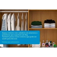 Guarda Roupa 4 Portas (2 c/ Espelho) e 3 Gavetas Débora Cinamomo - ACP