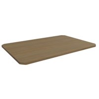 Tampo Mesa Sala de Jantar Madeirado Madeirado TA71 Crome s/ Vidro Retangular 120x80cm Nogueira - Kappesberg