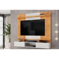 Home p/ TV até 65 Pol Ben c/ 2 Portas 160x153cm Bali/Cedro - DJ Móveis