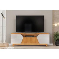 Rack Bancada p/ TV até 75 Pol Helo c/ 4 Portas Bali/Cedro - DJ Móveis