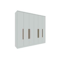 Guarda Roupa 6 Portas Veneza c/ e 4 Gavetas Neve - Tcil Móveis