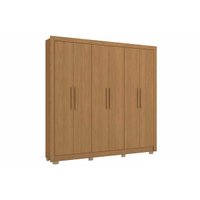 Guarda Roupa Casal 6 Portas e 2 Gavetas c/ Pés CB02M569 Canela - Kappesberg