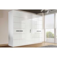 Guarda Roupa Casal 6 Portas e 4 Gavetas Lisboa Branco - Politorno