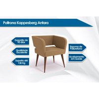 Poltrona Casal Antara Carvalho/Suede Bege - Kappesberg