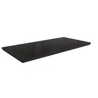 Tampo Mesa Sala de Jantar Vidro c/ Vidro TA67 Premium Retangular 200X100cm Preto/Preto - Kappesberg