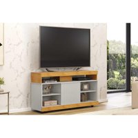Rack Bancada p/ TV até 50 Pol Dili 120x67cm Cedro/Bali - DJ Móveis