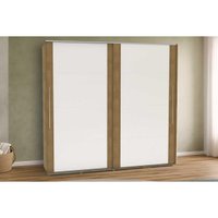 Guarda Roupa 2 Portas de Correr e 6 Gavetas Coimbra Flex Freijo/Freijo ou Off White - Politorno