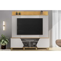 Rack Bancada c/ Painel p/ TV até 70 Pol Henry 2 Porta 182x184cm Bali/Cedro - DJ Móveis