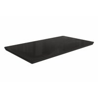 Tampo Mesa Sala de Jantar Vidro Madeirado c/ Vidro TA66 Retangular 160x90cm Preto/Preto - Kappesberg