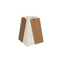 Base Mesa de Jantar Dalia BA57 Madeirado s/ Tampo Canela/Off White - Kappesberg