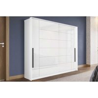 Guarda Roupa Casal 2 Portas de Correr e 2 Gavetas Lisboa Branco - Politorno