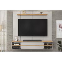 Painel Quarto p/ TV até 70 Pol Alana 169x180cm Bali/Cedro - DJ Móveis