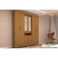 Guarda Roupa 6 Portas (2 c/ Espelho) e 3 Gavetas Débora Cinamomo - ACP