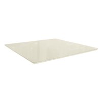 Tampo Mesa Sala de Jantar Vidro Madeirado c/ Vidro TA65 Quadrado 135x135cm Off White/Off White - Kappesberg