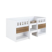 Cama Alta com Portas 80 Ilha Bela Mel