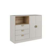 Comoda 3 Gavetas e 2 portas Lille Arenas