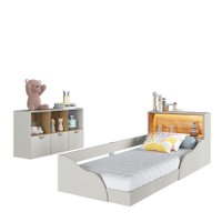 Quarto Infantil c/ cama solteiro com iluminação LED Montessoriano LILLE Arenas