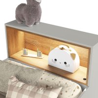 Quarto Infantil com cama solteiro iluminação LED Montessoriano LILLE Arenas