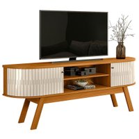 Rack Bancada Tv 75 Pol 2P 183 cm Valencia Cinamomo Off White MADETEC