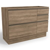 Balcao Pia Sem Tampo 1P 4G 120 cm Maxxi G746 Nogal Kappesberg