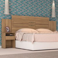 Cabeceira Casal Manila 2 Gavetas Amêndola Touch - Pnr Móveis