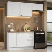 Armário de Cozinha Compacta 180 cm Branco Vik Madesa 02