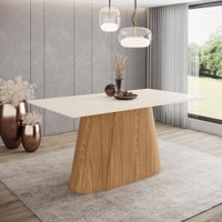 Mesa Olivia para 6 lugares Tampo 160cm Canto reto