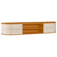 Rack Suspenso Tv 75 Pol 2P 183 cm Algarve Cinamomo Off White MADETEC