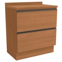 Balcao Com Tampo 80 cm 2 Gavetas MDP Maxxi G755 Canela Kappesberg