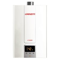 Aquecedor de Água a Gás Lorenzetti Digital 15 Litros (Gás Liquefeito de Petróleo) Branco LZ 1600DE Bivolt