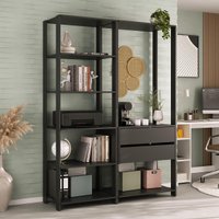 Estante Livreiro Modular 135cm 2 Peças com 2 Gavetas Multimóveis MP6029