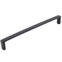 Puxador de Móvel Armário Preto Fosco 20cm Alça Torralba 1691 Oeiras De Sobrepor Fino