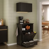 Kit Armário de Cozinha Aéreo 62,5cm com Balcão Multimóveis MP5063