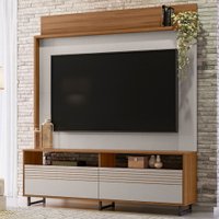Estante para TV Até 65 Polegadas Alagoas 2 Portas Freijó Trend/Off White - Pnr Móveis