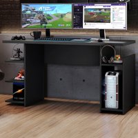 Mesa Gamer Cold 4 Prateleiras Preto Tx - Pnr Móveis