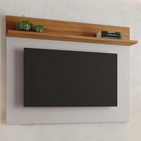 Painel para TV Até 50 Polegadas Lapa 1 Prateleira Off White/Freijó Trend - Pnr Móveis