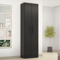 Armário Multiuso Jersey 2 Portas Preto Tx - Pnr Móveis