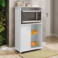 Balcão de Cozinha Siena 1 Porta Branco New - Pnr Móveis