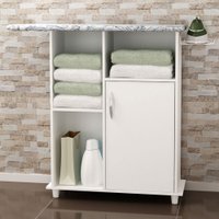 Tábua de Passar Roupa 1 Porta Omega Branco New - Pnr Móveis