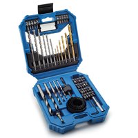 Jogo De Bits E Brocas EOS Titanium 56 Peças com Maleta