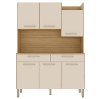 Kit Cozinha 6P 2G 132 cm Modena Freijo Soft KTP