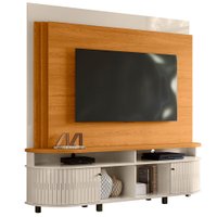 Estante Home Tv 65 Pol 2P 183 cm Daytona Cinamomo Off White MADETEC