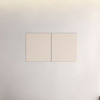 Armário Aéreo para Quarto Maleiro Luna 2 Portas  Freijó/Creme - Politorno