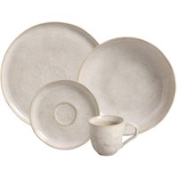 Aparelho de Jantar 24 Peças Cerâmica Bio Latte Off White Porto Brasil Mesa Posta