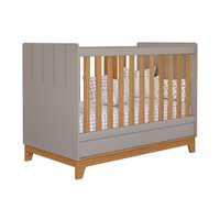 Berço Infantil Biscoito 2 em 1 Fendi/Nature - Permóbili Baby