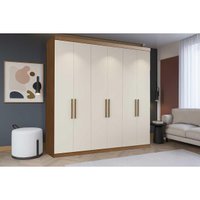 Guarda Roupa Casal 6 Portas c/ 2 Gavetas PH 1707 Carvalho Vermontt/Off White - Herval