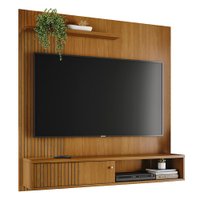Painel Suspenso Tv 65 Pol 1P 160 cm Aurora Cumaru MADETEC