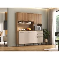 Cozinha Luciane Modulada 2 Peças 10 Portas 4 Gavetas sem Tampo